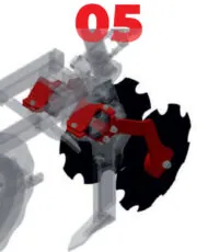 Talerze zamykająco-zagarniające Element sekcji roboczej ST: Talerze zamykająco-zagarniające